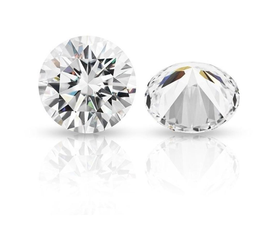 Matchet par: 2,14CT Lab-diamanter - D/VVS1 - Triple Excellent.